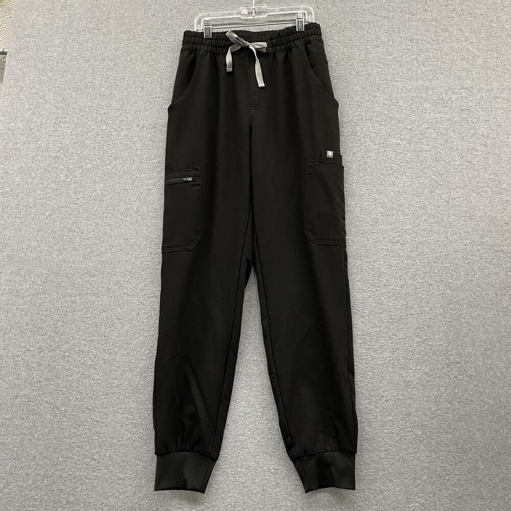 FIGS Zamora Jogger Scrub Pants Women’s XS Black NWOT cargo Pockets
